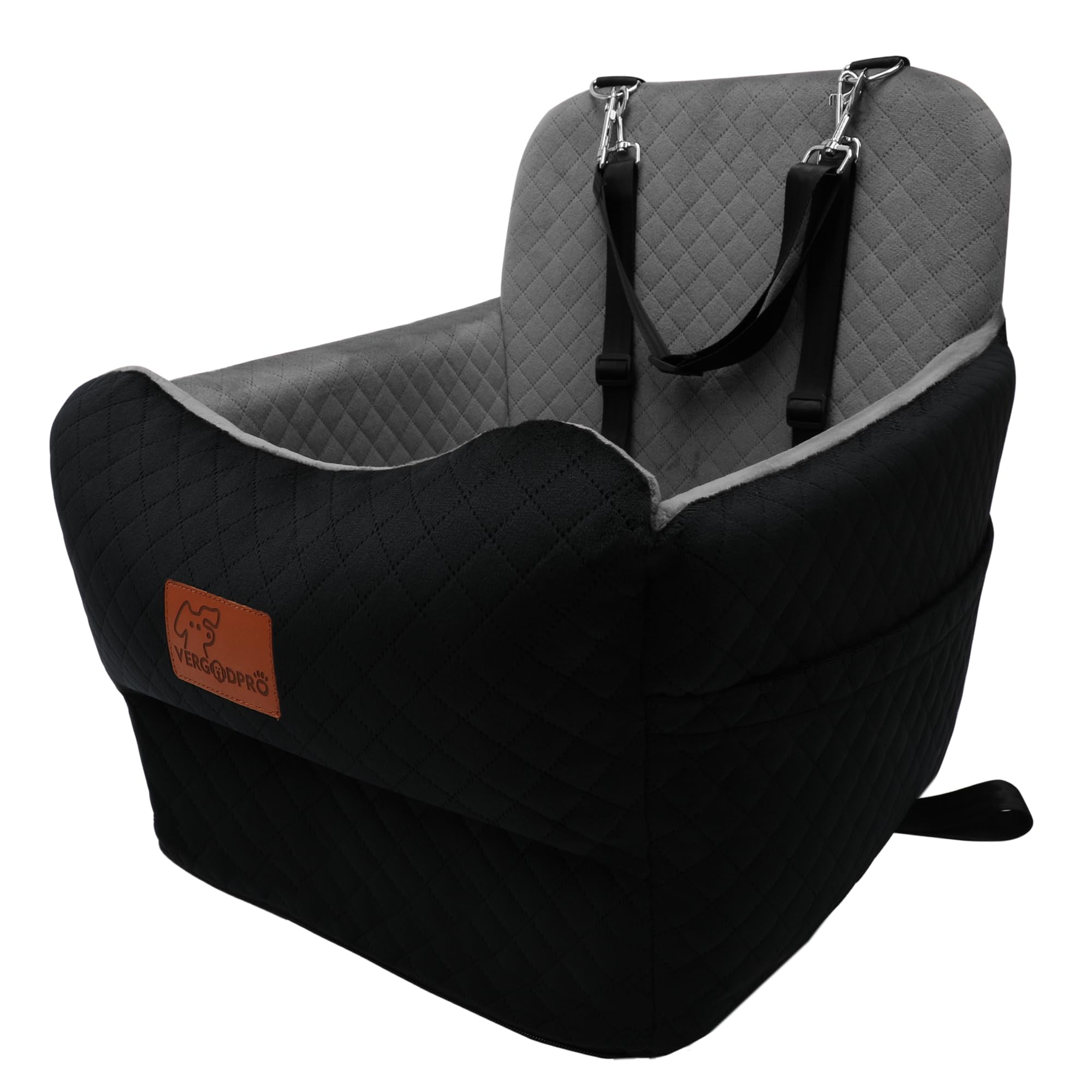 VERGODPRO asiento elevador para perros medianos, mejor visibilidad y seguridad en el coche.