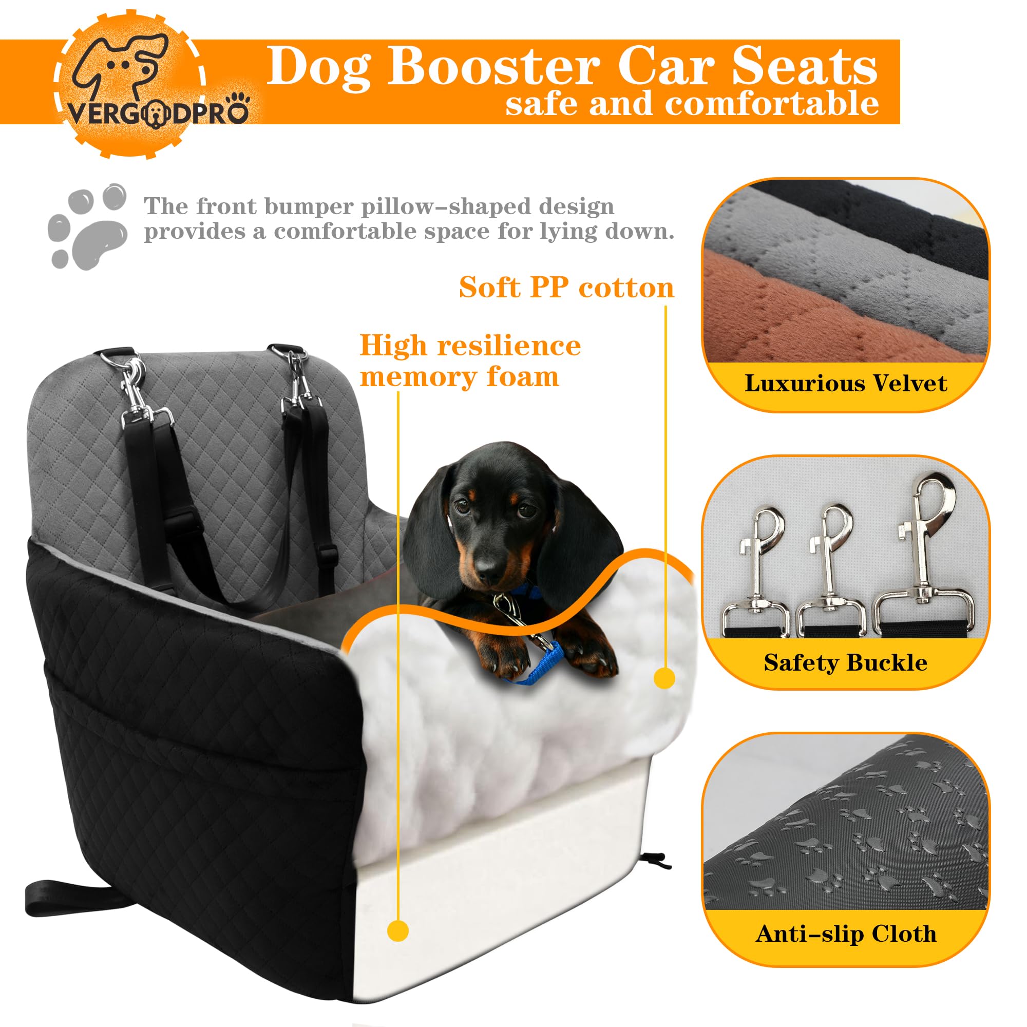 VERGODPRO funda lavable para cama de coche, fácil de limpiar.