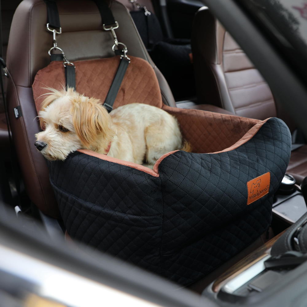 VERGODPRO instalación fácil del asiento elevador para perro en coche