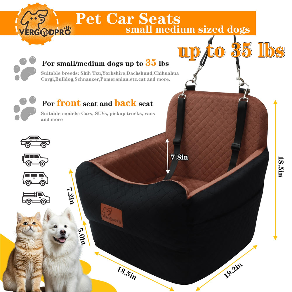 VERGODPRO sistema de seguridad para perro en coche brindando sujeción estable