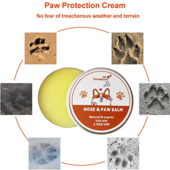 Verwohnt Bálsamo Patas Perros, ideal para clima frío y prevenir sequedad.
