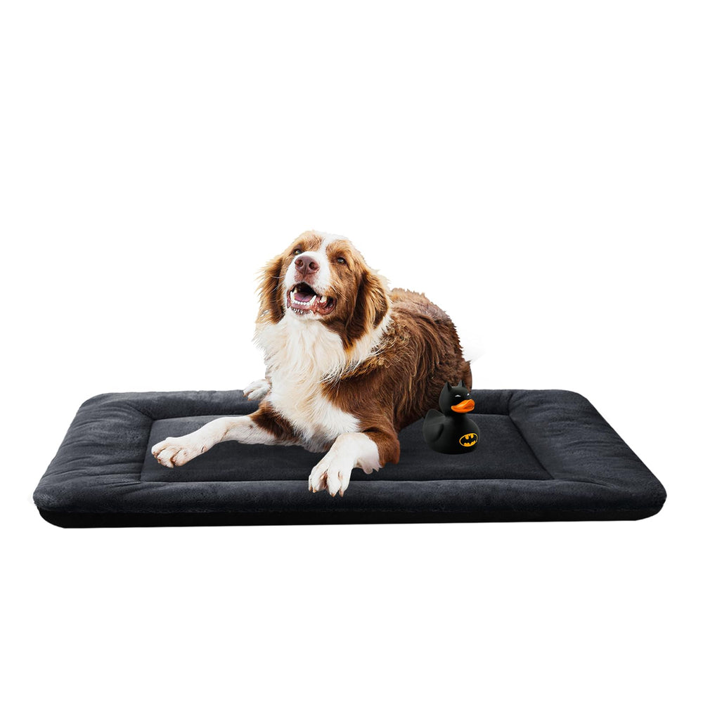 VERZEY cama para perro XL, frontal, descanso cómodo en jaula grande.