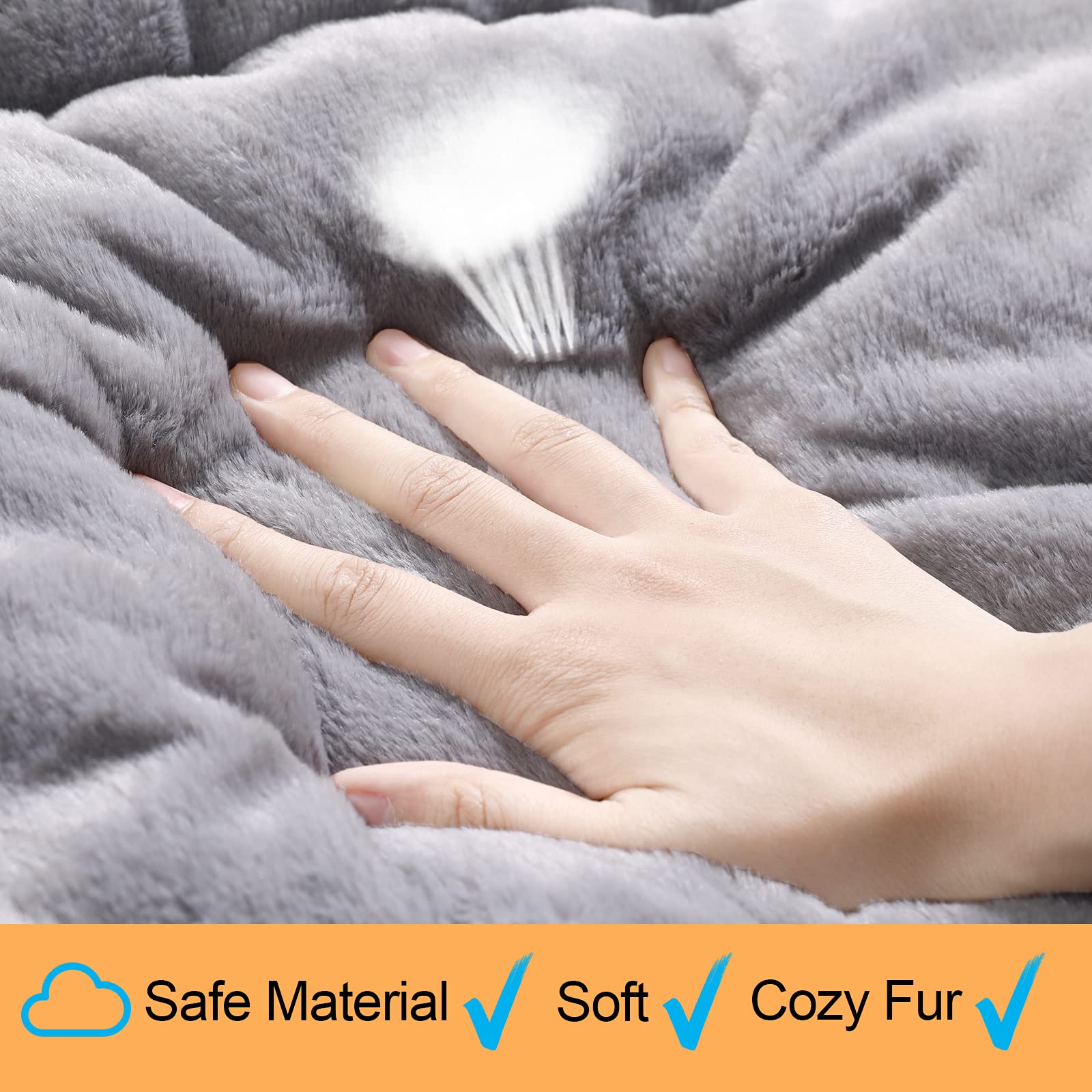 VERZEY superficie de pelo sintético para confort y tranquilidad del perro.