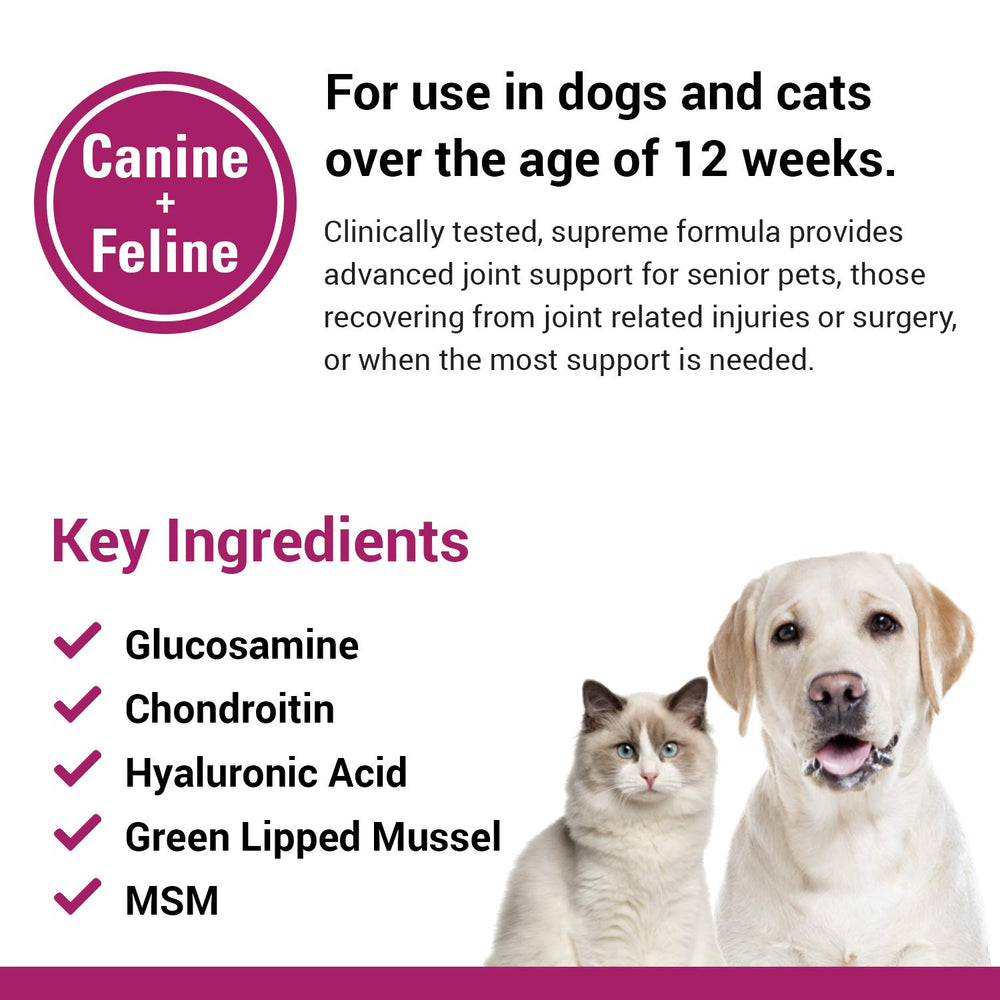 Vet Classics ArthriEase-Gold: etiqueta con ingredientes clave para soporte articular