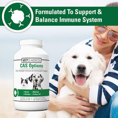 Vet Classics CAS Options, fórmula veterinaria para perros y gatos con antioxidantes.