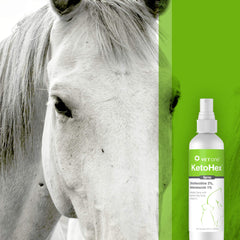 Vet One Ketohex Aerosol: etiqueta legible para verificar uso correcto