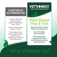 Aplicación con manguera de Vet's Best para cobertura uniforme en jardín
