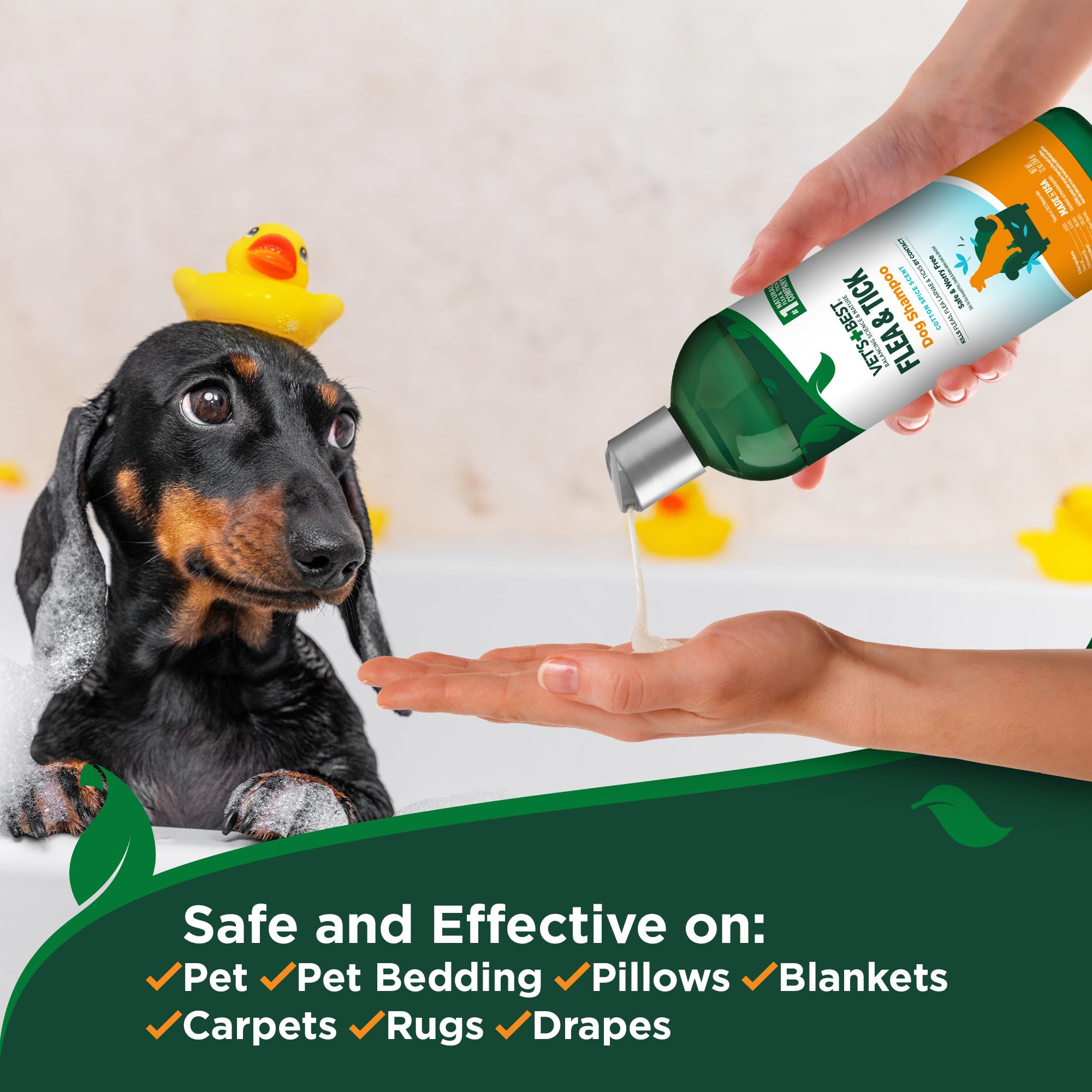 Vet's Best champú natural para perros, fabricado en EE. UU. para confianza y seguridad