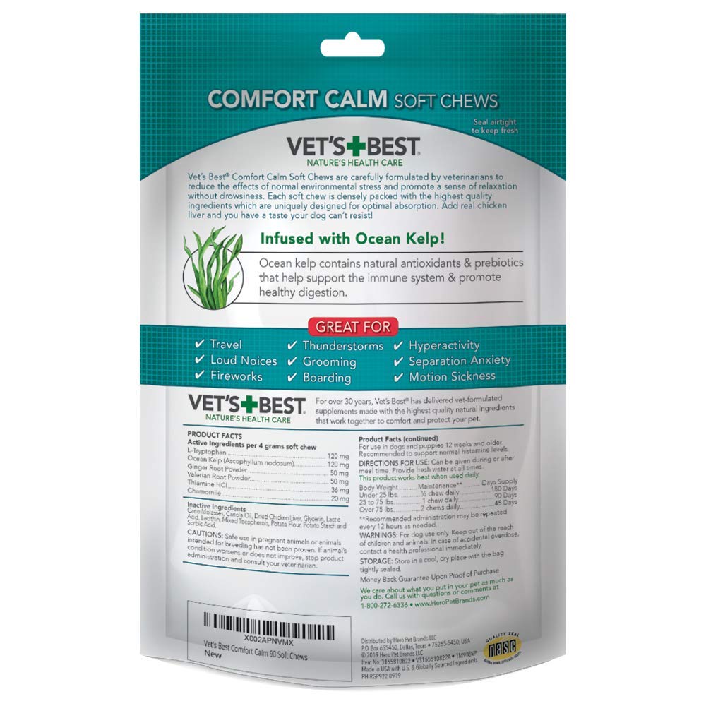 Ingrediente clave Vet’s Best Comfort Calm: algas marinas para soporte digestivo.