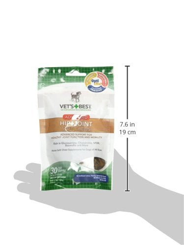 Dosis diaria de 30 gomitas Vet’s Best para perros.