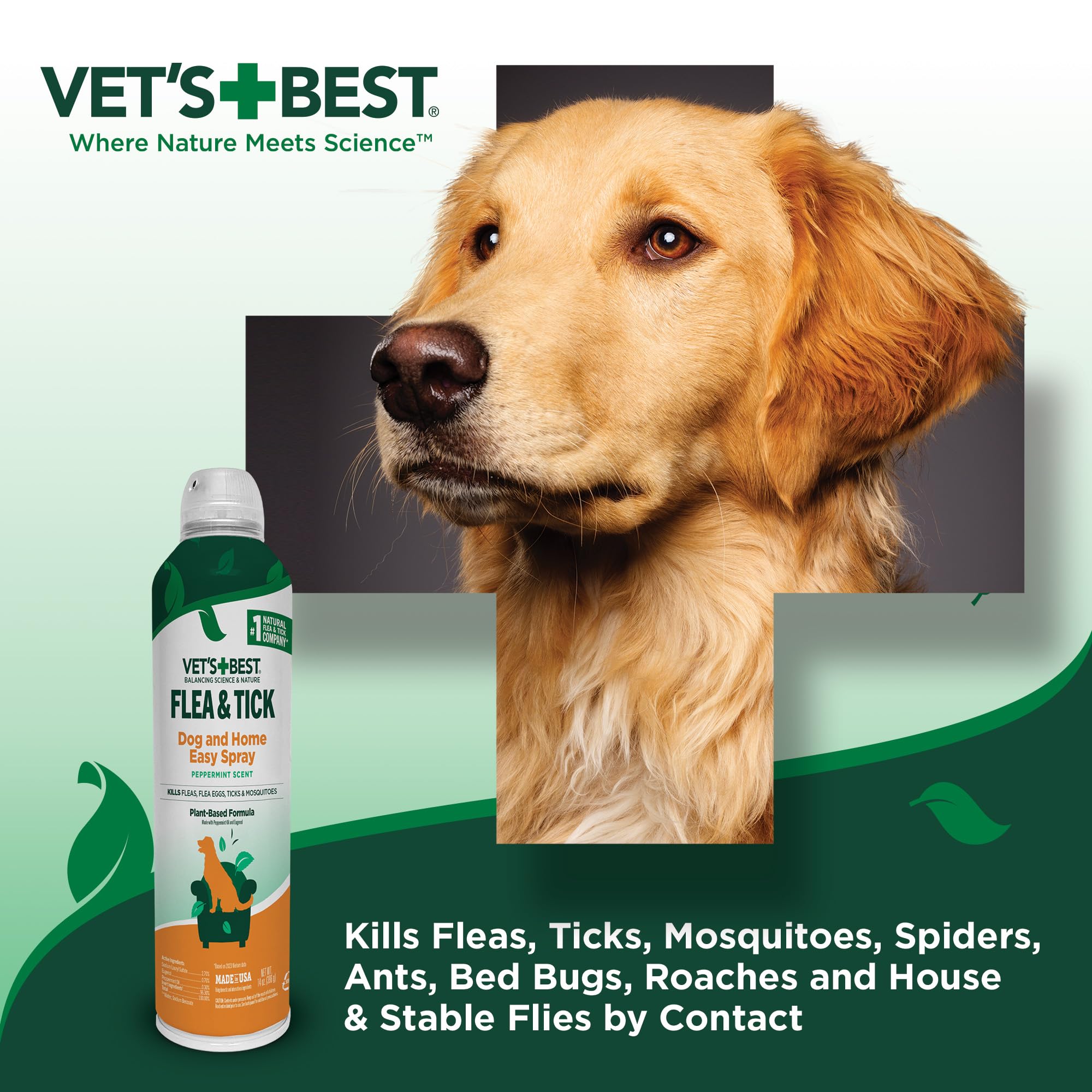 Etiqueta de Vet's Best indica uso seguro para perros desde 12 semanas.