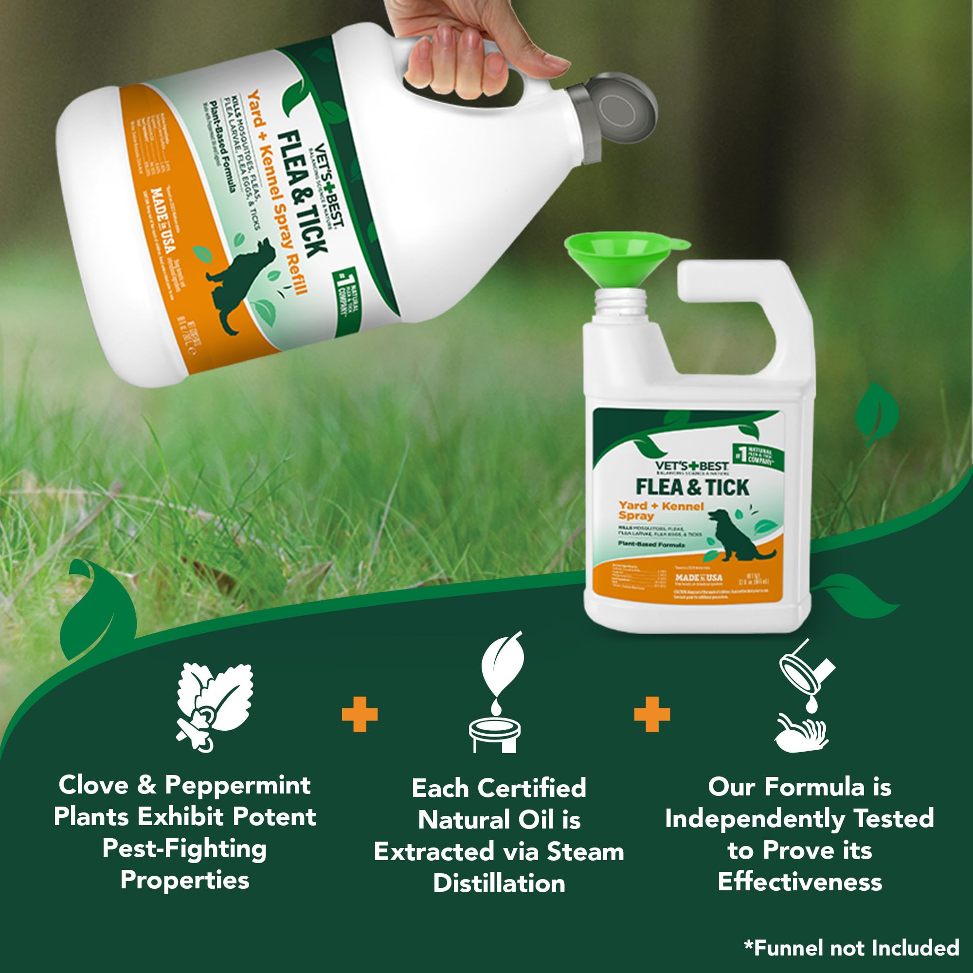 Vet's Best con menta y eugenol, ingredientes naturales para control de plagas