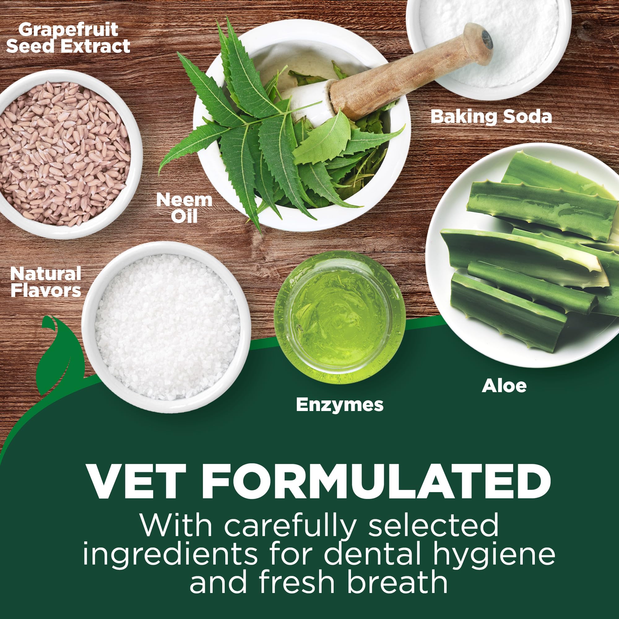 Uso diario de Vet's Best para dientes y encías sanos