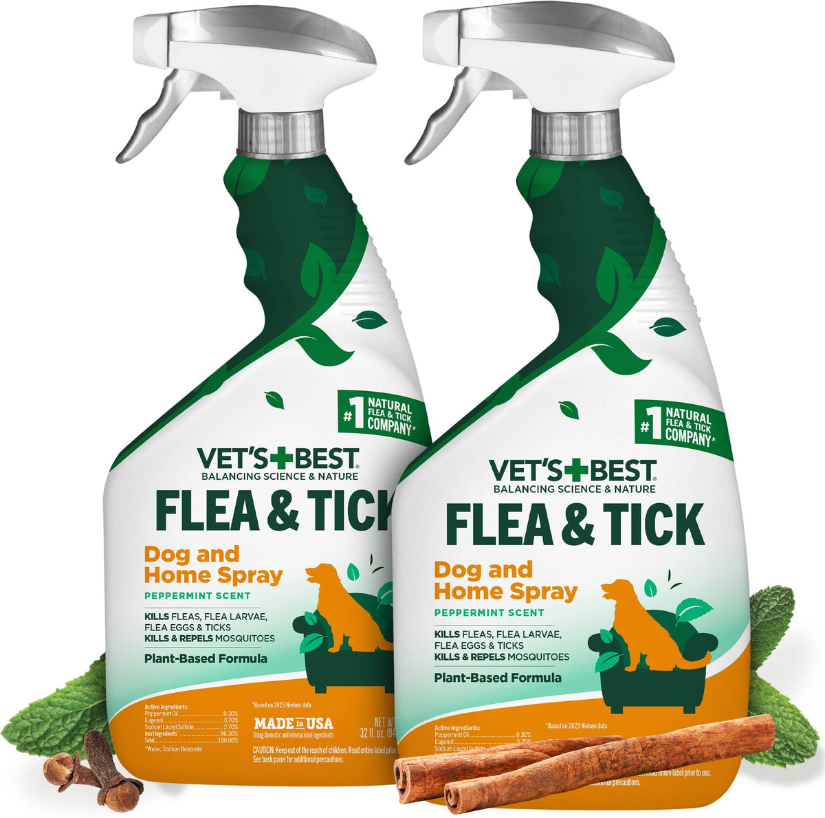 Vet’s Best aerosol antipulgas y garrapatas para el hogar