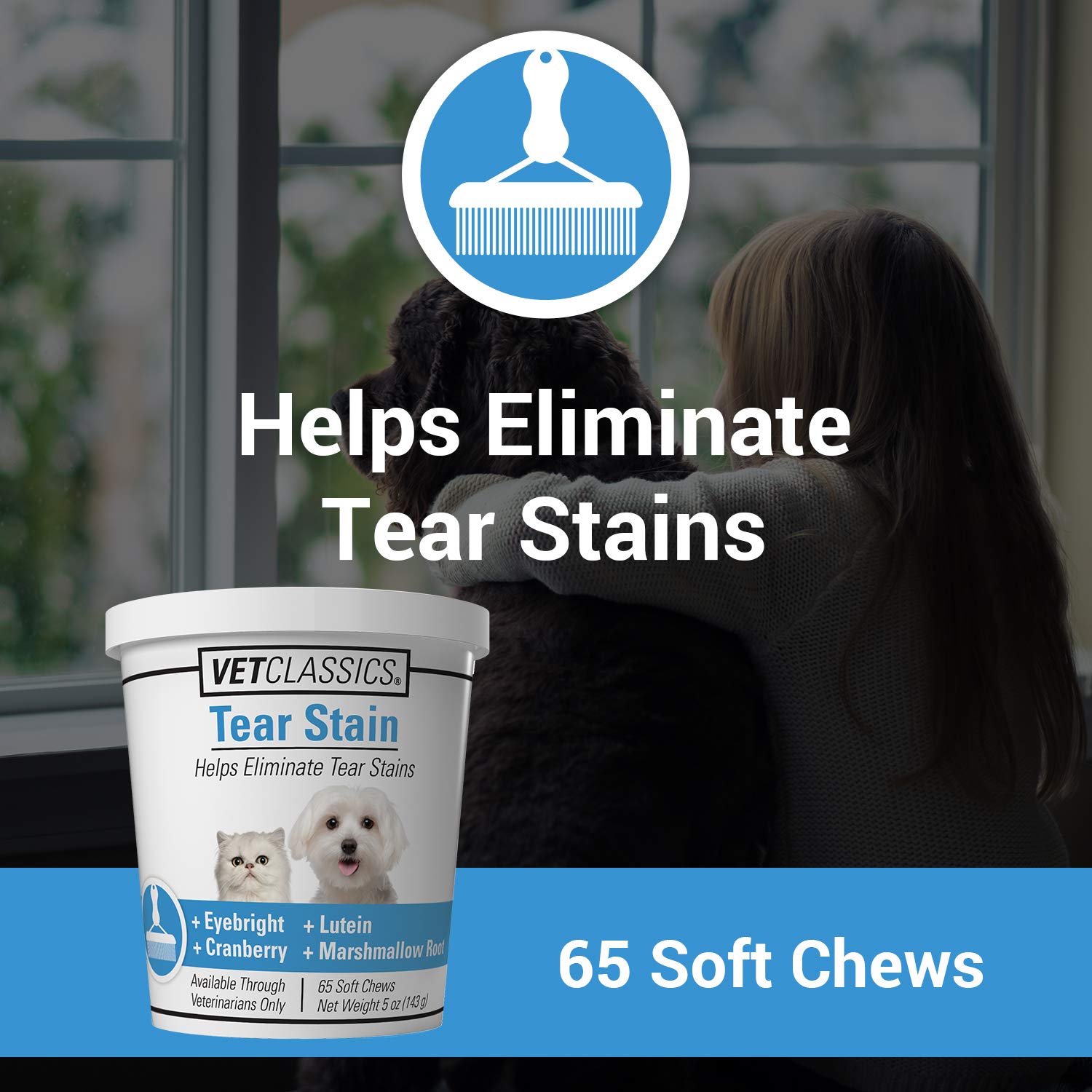 Vet Classics Suplemento Lágrimas Gato: fórmula suave para reducir manchas y ojos saludables.