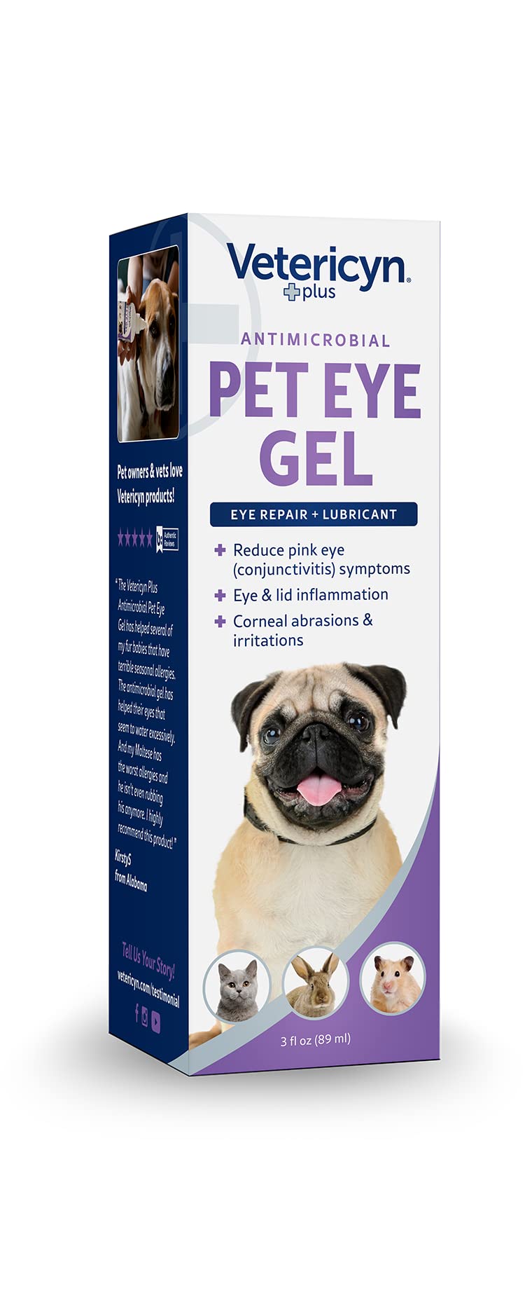 Cuidado ocular en casa con Vetericyn Plus Eye Gel, seguro si se lame