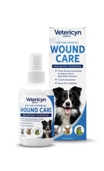 Vetericyn Plus rociador para heridas de perro, limpieza segura.