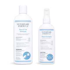 Veterinary Formula champú para pulgas y garrapatas en perros de 8 oz, limpieza y alivio.