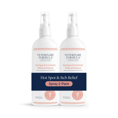 Spray Veterinary Formula Clinical Care para zonas afectadas, alivia irritación en perros y gatos.