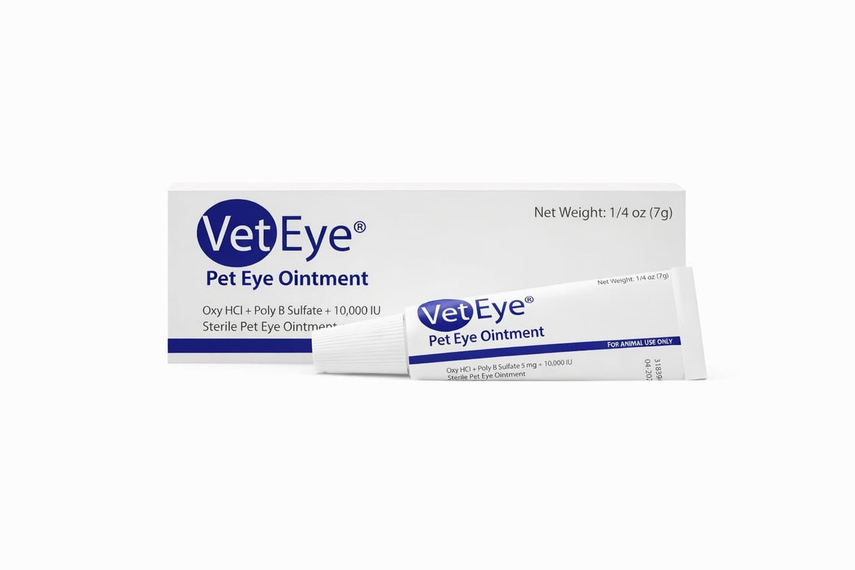 VetEye crema ocular para perros, cuidado suave para ojos sensibles.
