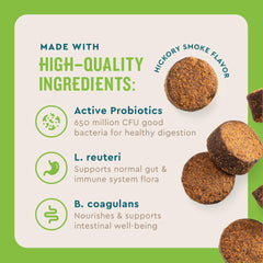 Bacillus coagulans en VetIQ Probiotic para perros, probiótico de calidad para la microbiota.