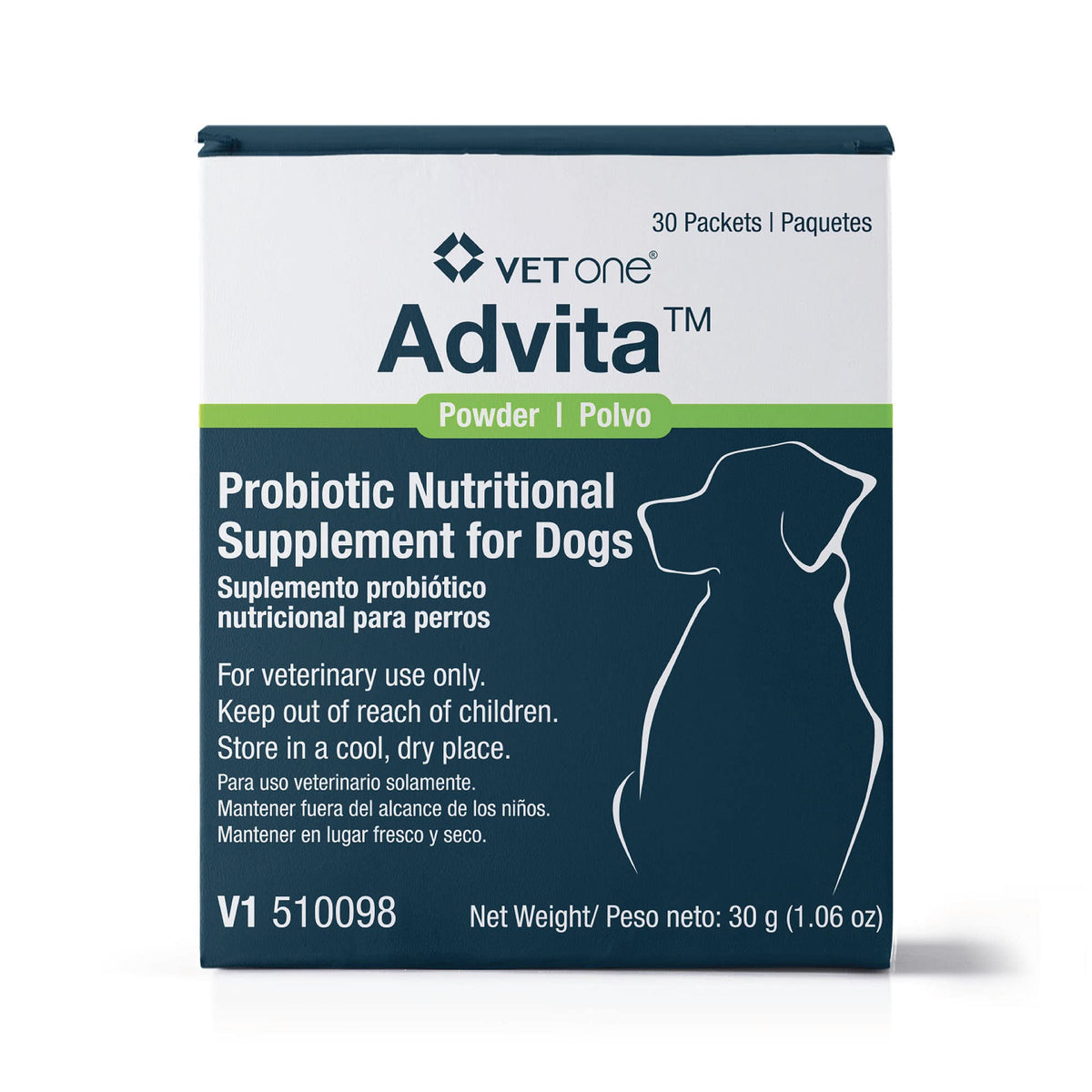 VetOne Advita para perros, caja de 30 sobres, dosis diaria