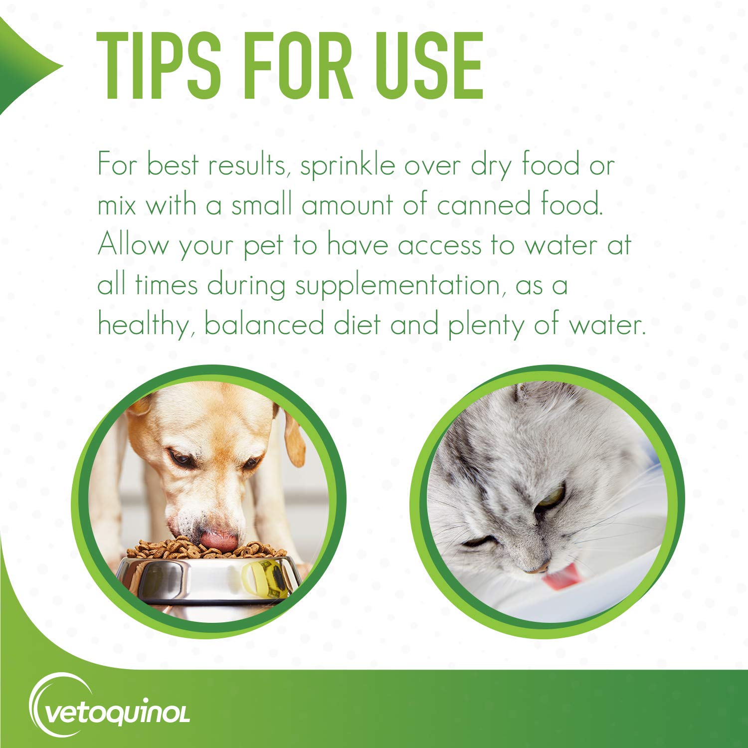 Gato usando Epakitin: complemento apetitoso para apoyo renal.