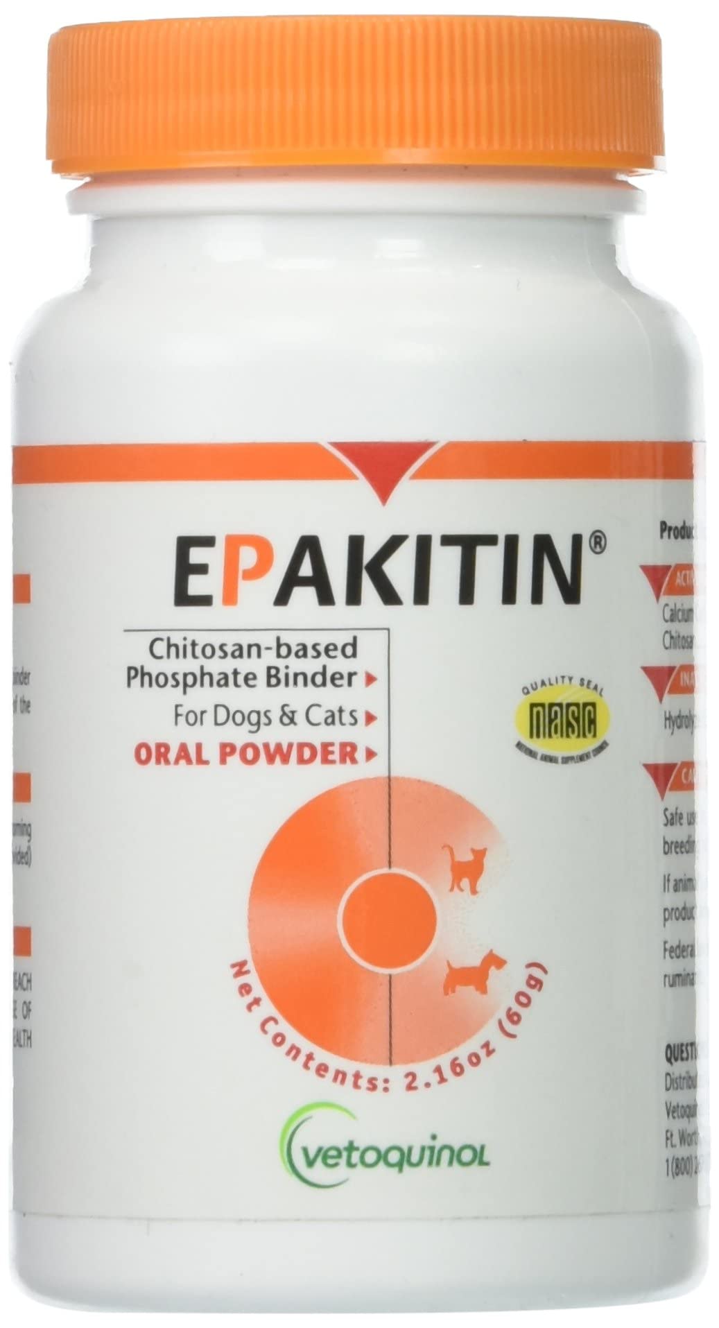 Lactosa en la fórmula de Epakitin aporta textura agradable para perros y gatos.