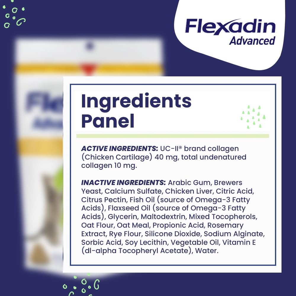 Flexadin Advanced: uso diario recomendado para perros y gatos.