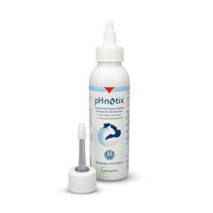 Vetoquinol pH•notix, botella del limpiador de oídos para higiene regular.