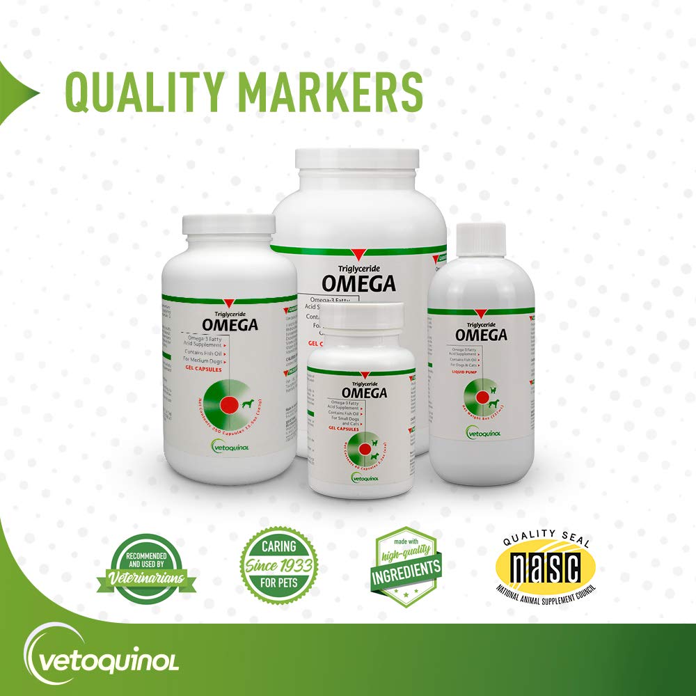 Omega-3 de pesca salvaje de Vetoquinol para perros grandes se administra en la comida.