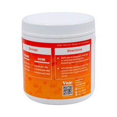 Vetr Probiotic Chews, primer plano de la masticable, sabor agradable para perros.