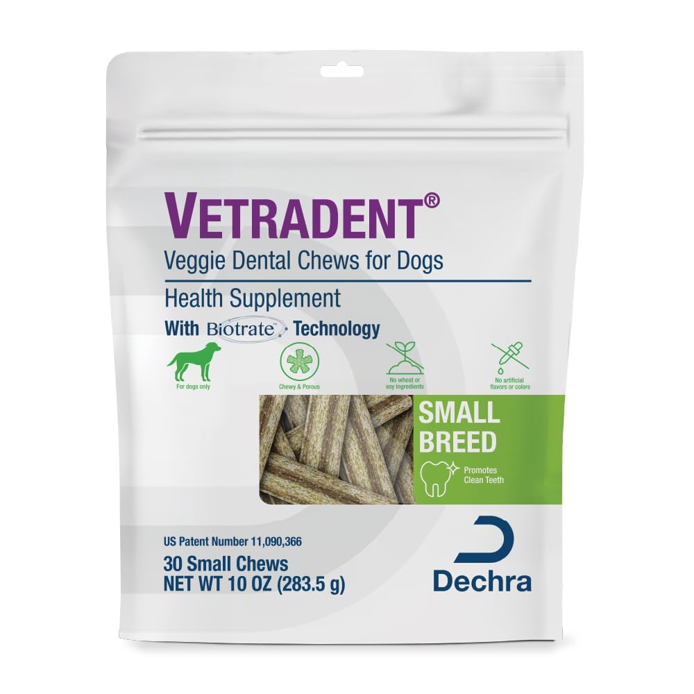 Vetradent Veggie dental masticables para perros pequeños: sabrosos y ayudan a la higiene bucal.