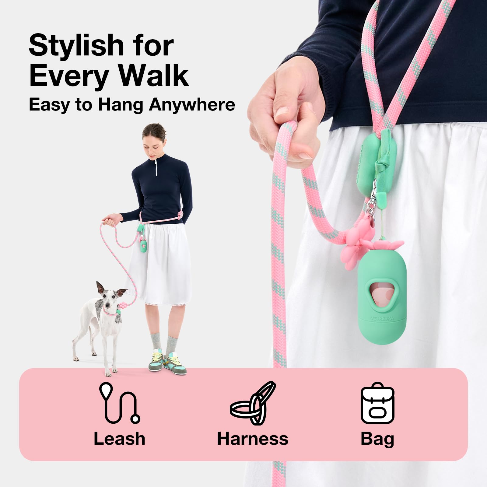 540 bolsas Vetreska para varios meses de caminatas.