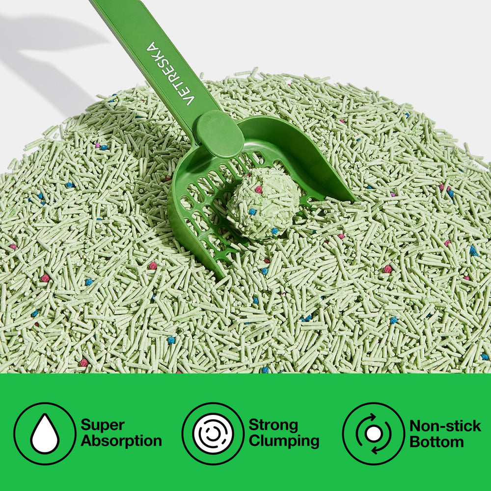 VETRESKA arena de tofu para gatos: clumping instantáneo facilita retirar los grumos
