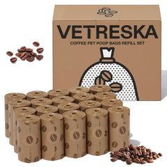 Bolsas Vetreska para caca de perro con aroma a café reducen olores