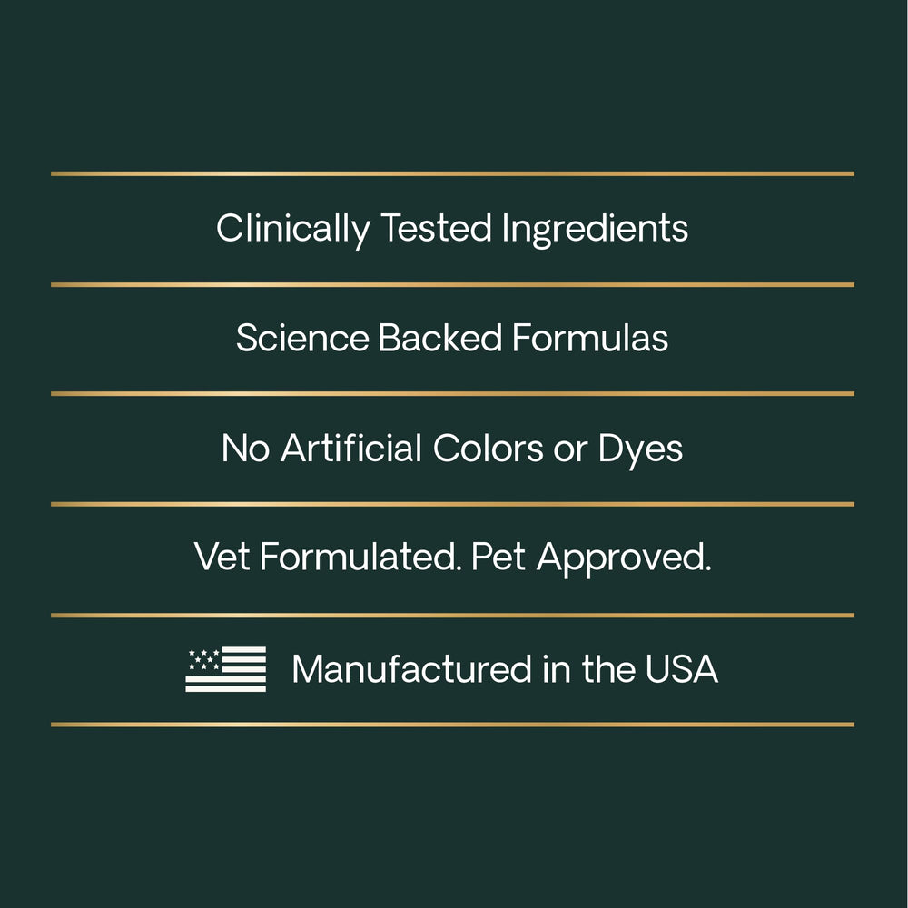 VetriScience Calma y Confianza, certificado NASC y pruebas de terceros.