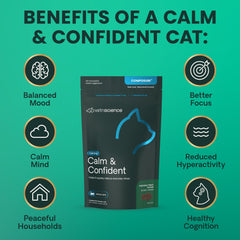 Bocaditos suaves VetriScience Composure con textura agradable para gatos