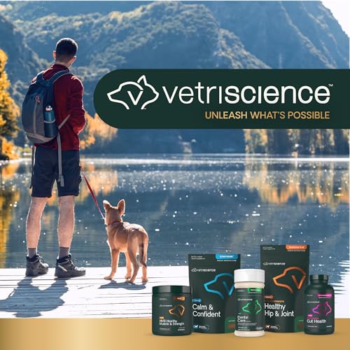 Fabricado en Estados Unidos sin colorantes artificiales con VetriScience.