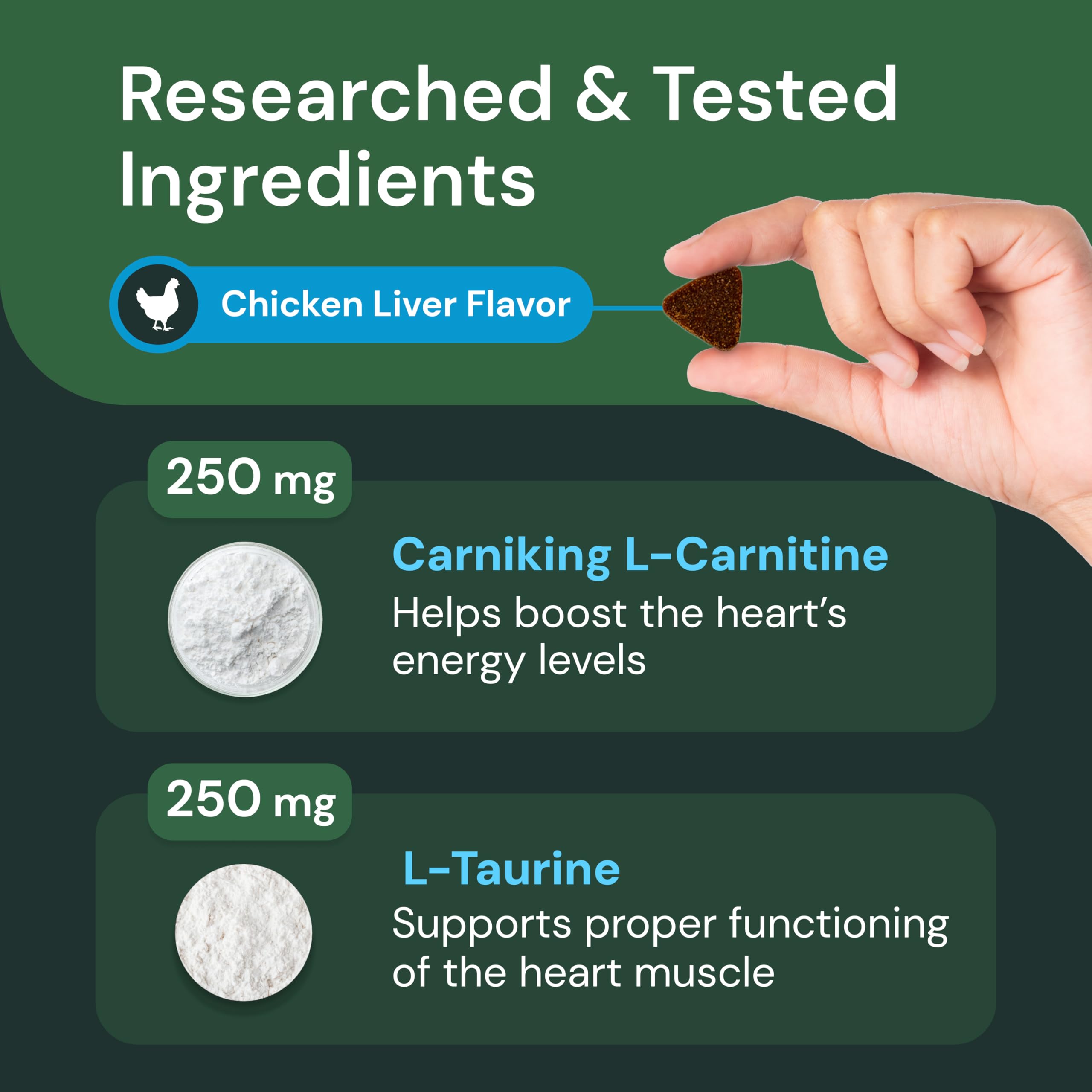 VETRISCIENCE etiqueta: coenzima Q10 y vitamina E para mascotas.