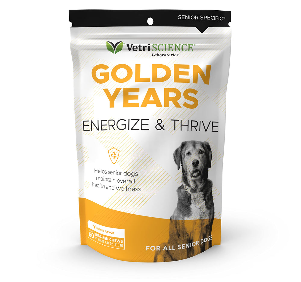 VETRISCIENCE Fortalece Mayores 27+ masticables en botella, apoyo diario para perros.