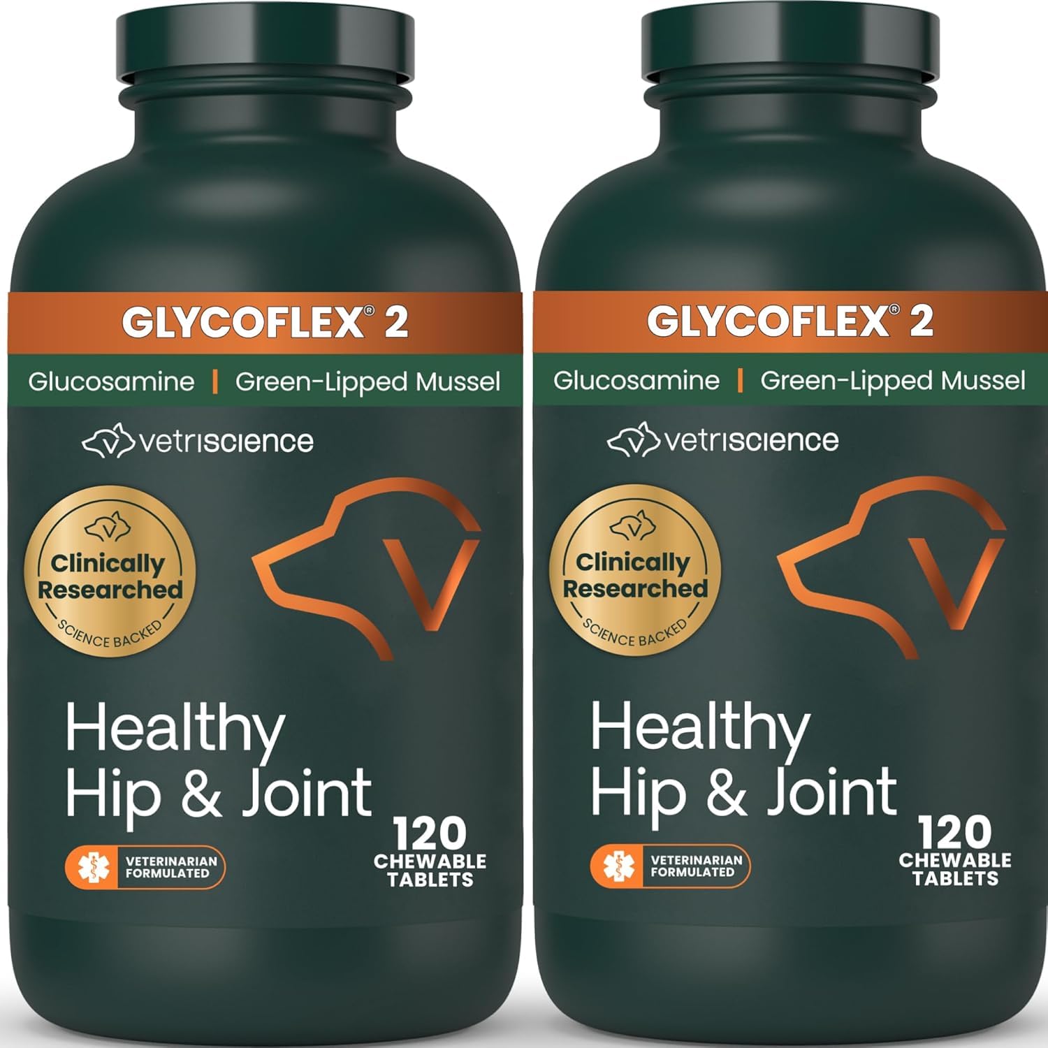 VETRISCIENCE GlycoFlex 2, envase frontal, dosificación clara y segura.