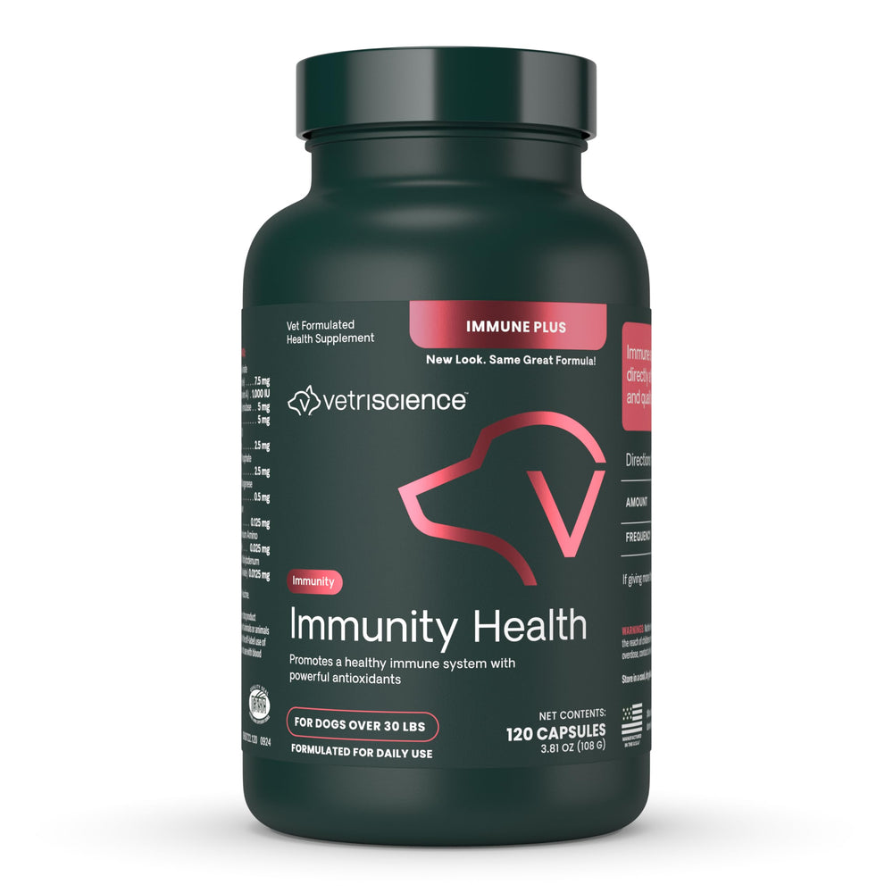 VetriScience Immunity Health: cápsulas en botella para apoyo inmunitario diario.