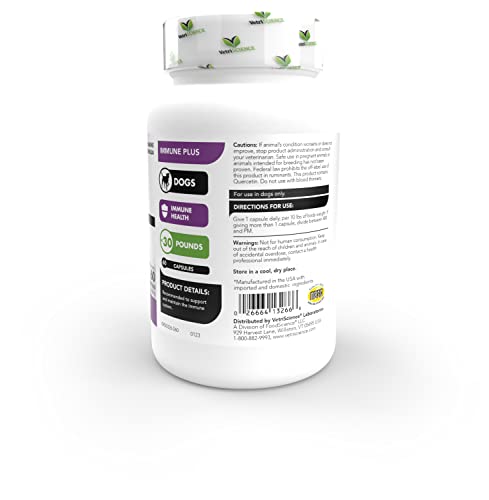 VetriScience Immunity Health: cápsulas para perros pequeños, fáciles de mezclar en la comida.