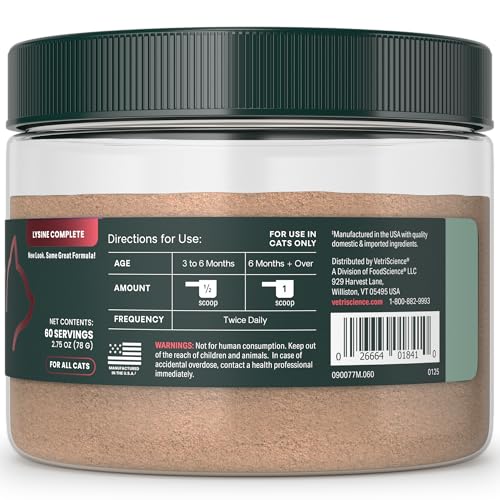 Etiqueta de Lactoferrina VetriScience destaca el ingrediente clave de la fórmula.