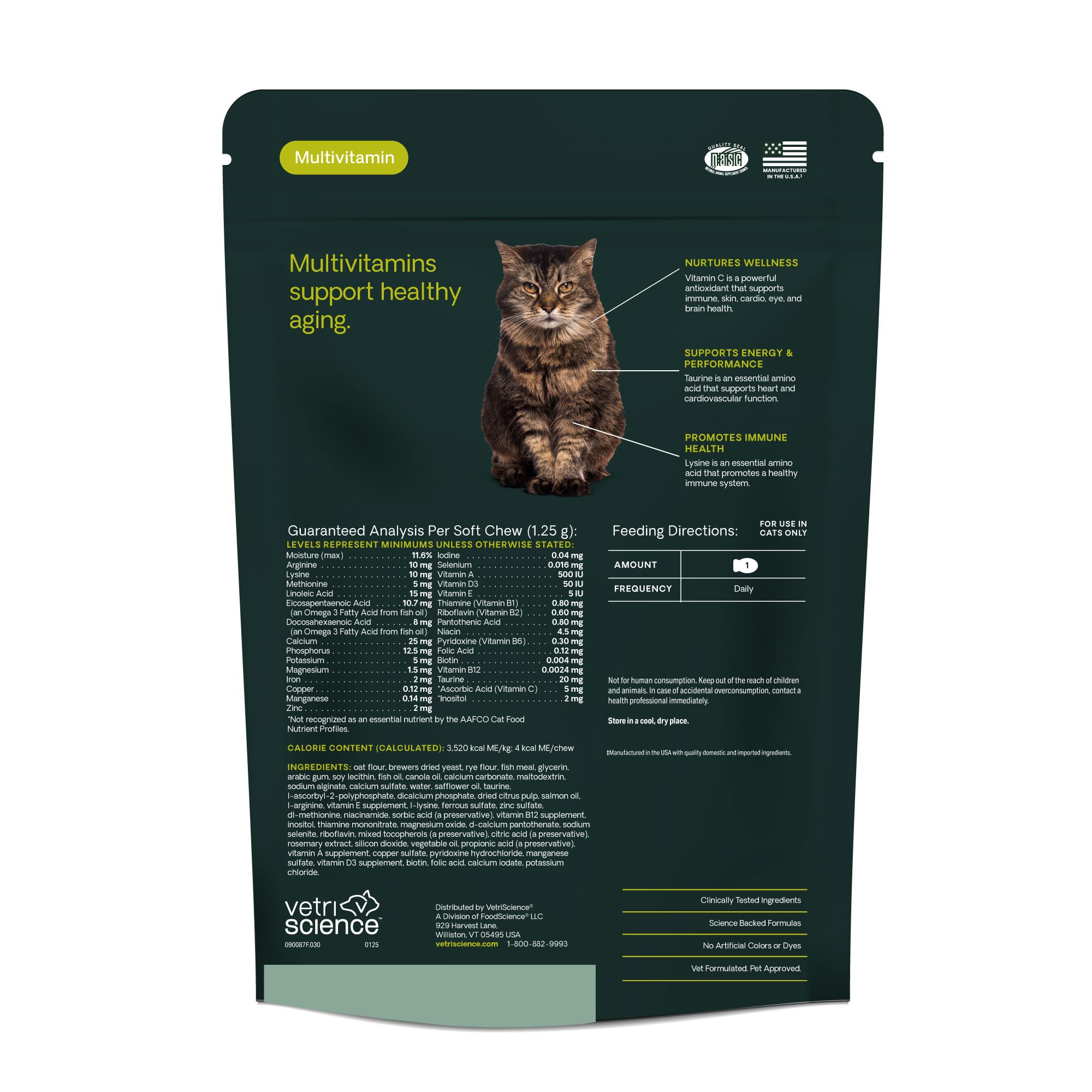 VetriScience Senior 27+ sabor a pescado facilita la ingesta diaria.