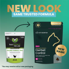 Tabletas digestivas con sabor a pollo de VetriScience para gatos.