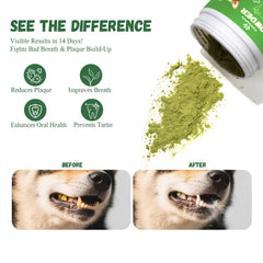 Vetriuntrix Polvo Dental con sabor, facilita la rutina diaria del perro.