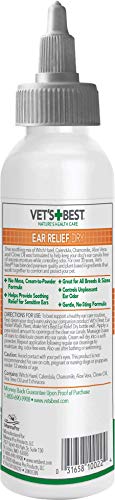 Vet's Best Dry Ear Relief: aplicación suave de gotas para orejas.