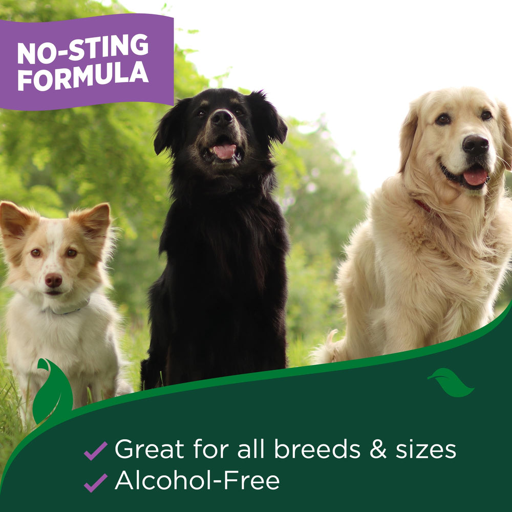 Fórmula sin alcohol de Vet's Best para perros sensibles.